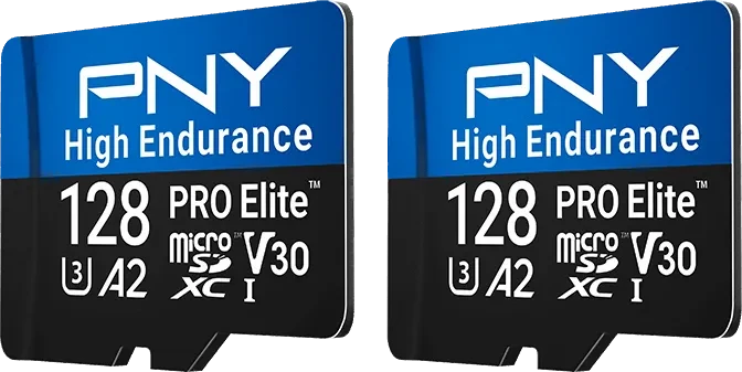 PNY Pro Elite High Endurance R100/W90 128GB Kit, UHS-I U3, A2, Class 10, 2er-Pack