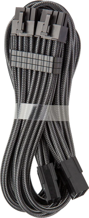 CableMod Pro ModMesh 8+8-Pin PCIe Extension, 8+8-Pin PCIe Verlängerungskabel, carbon, 45cm