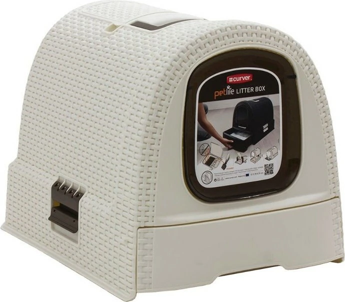 Curver Cat Litter Box, creme/mocca (400462)