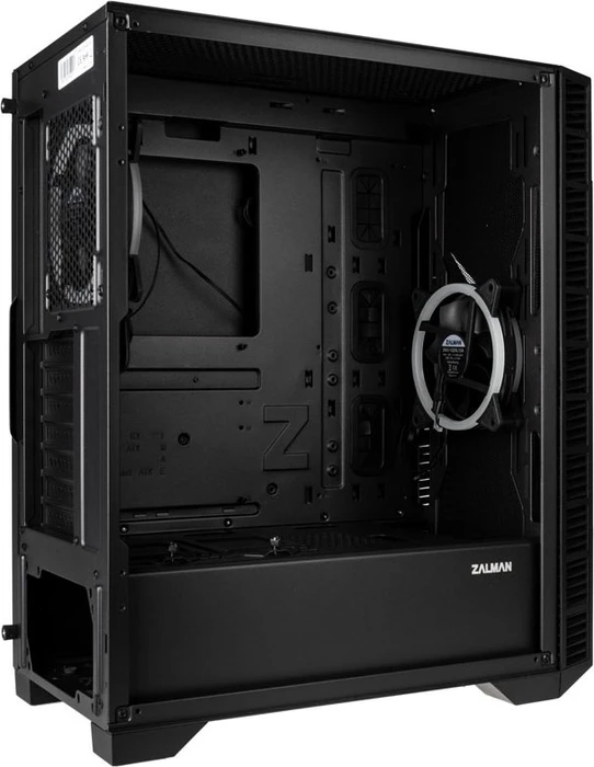 Zalman Z3 Iceberg_Black, schwarz, Glasfenster