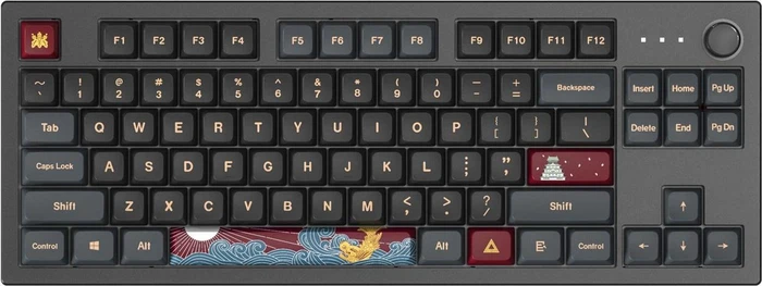 Montech MKey TKL, Darkness, LEDs RGB, hot-swap, Gateron G Pro 2.0 YELLOW, USB, US