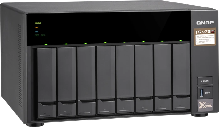 QNAP Turbo Station TS-873-16G 10TB, 16GB RAM, 4x RJ-45 1000Base-T, 4x USB-A 3.0