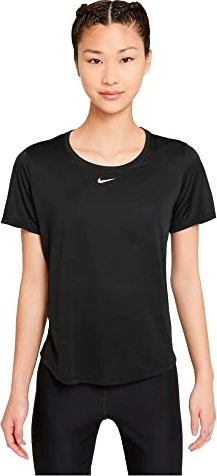 Nike Dri-FIT Laufshirt kurzarm schwarz/weiß (Damen)