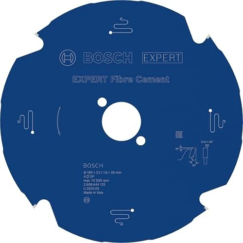 Bosch Professional Expert for Fiber Cement Kreissägeblatt 4Z, 190x1.6x30mm, 1 Stück
