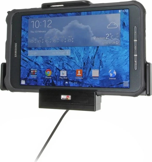 Brodit Kfz-Halterung, Tablet-Halterung für Samsung Galaxy Tab Active 80 SM-T365, schwarz, aktiv