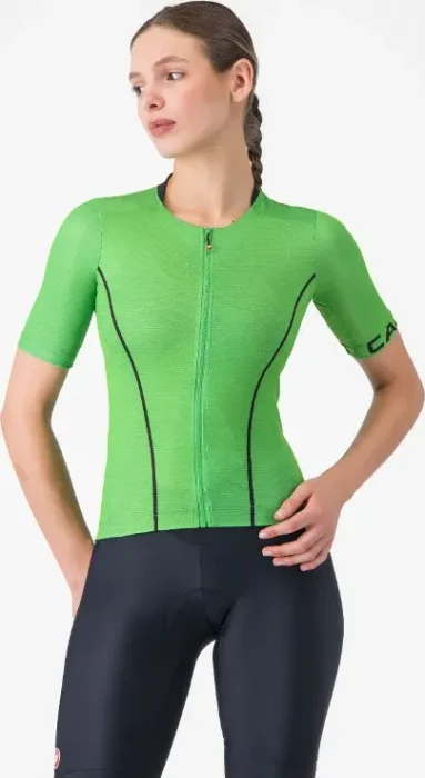 Castelli Anima Flow Trikot kurzarm kelly green/black (Damen)