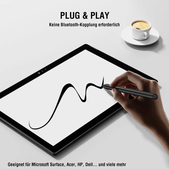 4smarts Active Stylus Pen MPP für Surface, schwarz