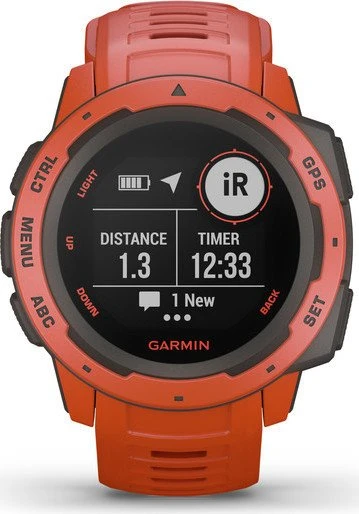 Garmin Instinct red/slate grey