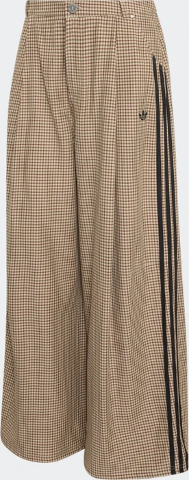 adidas Checks Hose lang crystal linen/aurora coffee/orbit green/vermilion (Damen)