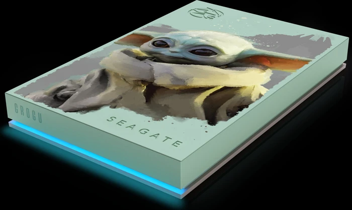 Seagate FireCuda Gaming HDD - Grogu Special Edition, 2TB, +Rescue, USB 3.0 Micro-B
