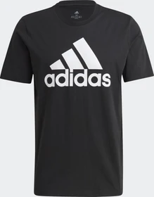 adidas Essentials Big Logo T-Shirt kurzarm schwarz/weiß (Herren)