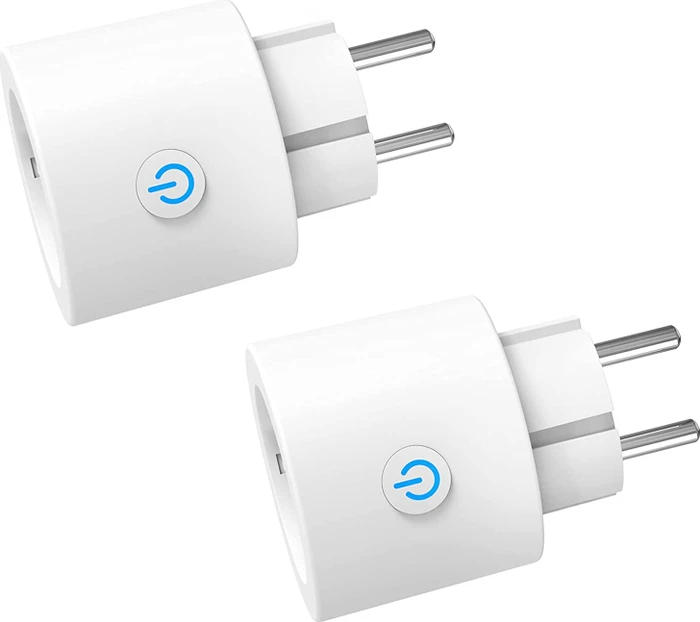 Antela 16A Wifi Smart Plug, 3680W, Smart-Steckdose mit Strommessfunktion, 2er-Pack