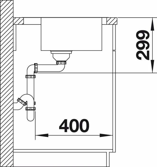 Blanco Lemis 6-IF Einbau Becken reversibel mit Ablauffernbedienung edelstahl (525109) – Bild 4 von 5