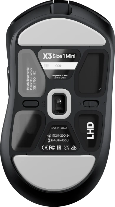 Pulsar Gaming Gears X3 LHD Mini Wireless schwarz, Linkshänder, USB
