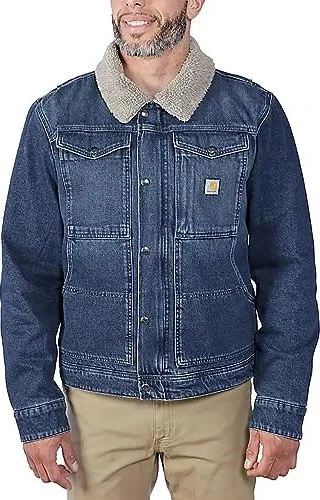 Carhartt Relaxed Fit Denim Sherpa Lined Jacke beech (Herren)