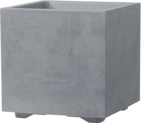 Deroma Millennium R Cube Blumentopf 25x25cm Ash Grey