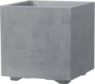 Deroma Millennium R Cube Blumentopf 25x25cm Ash Grey