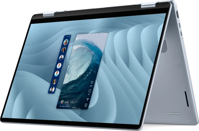 Dell 16 Plus 2-in-1 DB06250, Ice Blue, Core Ultra 7 256V, 16GB RAM, 512GB SSD, DE