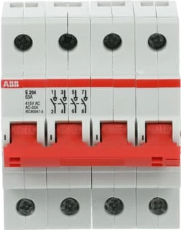 ABB Trennschalter 4P, 63A E204/63R (2CDE284001R0063)