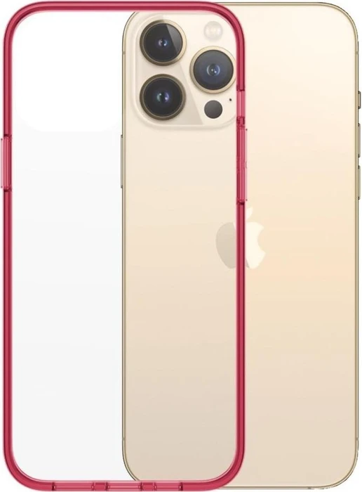 PanzerGlass Clear Case Color AntiBacterial für Apple iPhone 13 Pro Max Strawberry Limited Edition