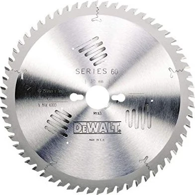 DeWalt DT4351 Extreme Kreissägeblatt 60Z, 250x2.2x30mm, 1 Stück