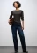 Street One Basic Shirt langarm darkest brown (Damen) Vorschaubild