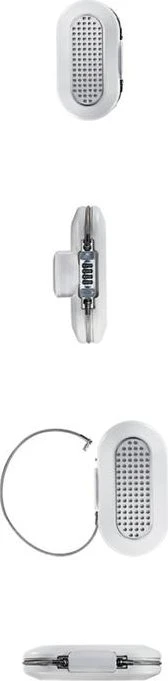 Master Lock 5900EURDWHT Dokumentenkassette, weiß, mechanische Zahlenkombination