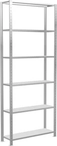 Schulte Lagertechnik Multiplus 150 Schwerlastregal 100x250x30cm lichtgrau