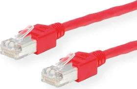 LEONI Kerpen MegaLine D1-20 SF/U Crossover-Patchkabel, Cat5e, SF/UTP, RJ-45/RJ-45, 3m, rot