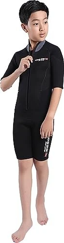 Cressi Endurance Shorty kurzarm 3mm schwarz (Junior)