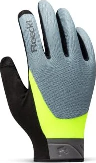 Roeckl Mori 2 Fahrradhandschuhe hurricane grey/fluo yellow