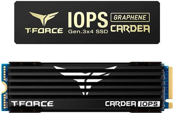 TeamGroup T-Force Cardea IOPS 1TB, M.2 2280 / M-Key / PCIe 3.0 x4, Kühlkörper