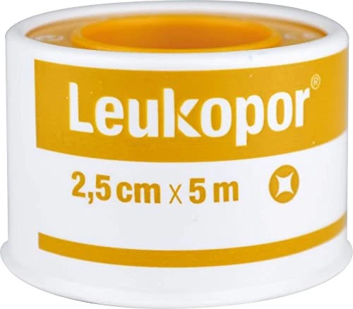 BSN medical Leukopor Fixierpflaster, 2.5cm x 5m, 1 Stück