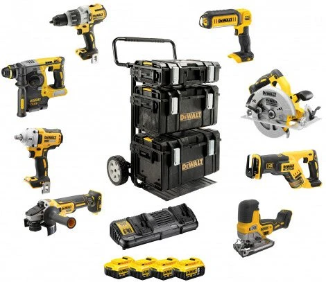 DeWalt DCK856P4 Kombopack Akku-Maschinenset inkl. ToughBox + 4 Akkus 5.0Ah