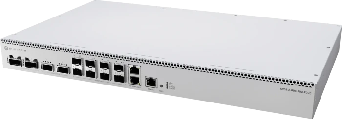 MikroTik Cloud Router Switch CRS812 DDQ Rackmount Managed Switch, 8x SFP56, 2x RJ-45, 2x QSFP56, 2x QSFP56-DD