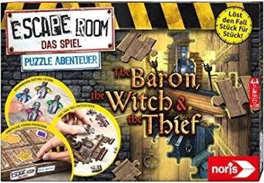 Noris Spiele Escape Room - Puzzle Abenteuer The Baron, The Witch & The Thief