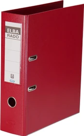 Elba Rado plast Ordner 2-Ring, 80mm, A4, rot