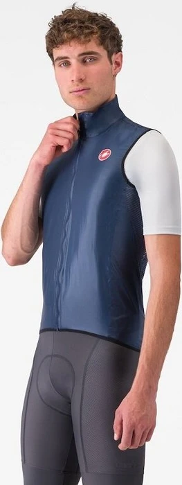 Castelli Aria Shell Fahrradweste belgian blue (Herren)