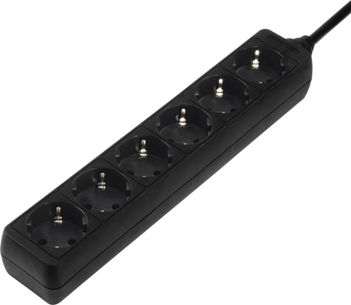 Hama Steckdosenleiste, 6-fach, 1.4m, schwarz