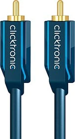 Clicktronic Casual Koaxial Audio Cinch Kabel 1m