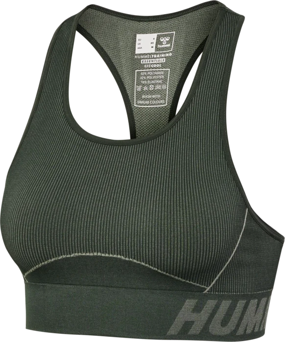 hummel Christel Sport-BH climbing ivy/seagrass melange (Damen)