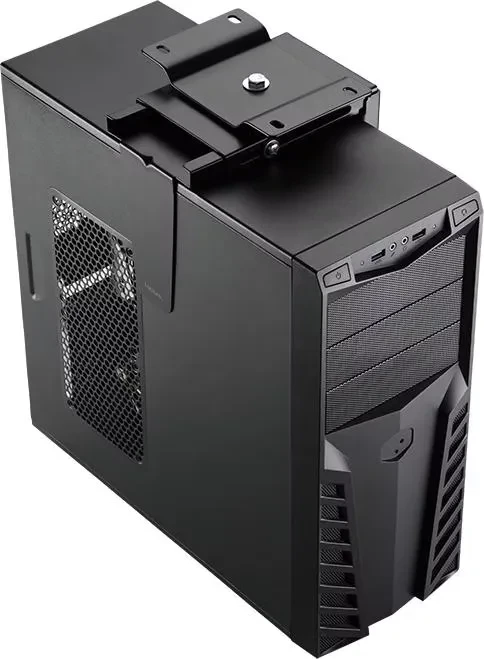 LogiLink Untertisch PC-Halterung, 180° drehbar, schwarz