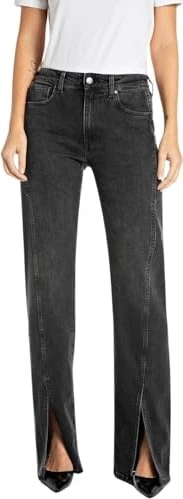 Replay Perlie Straight Fit Jeans schwarz (Damen)