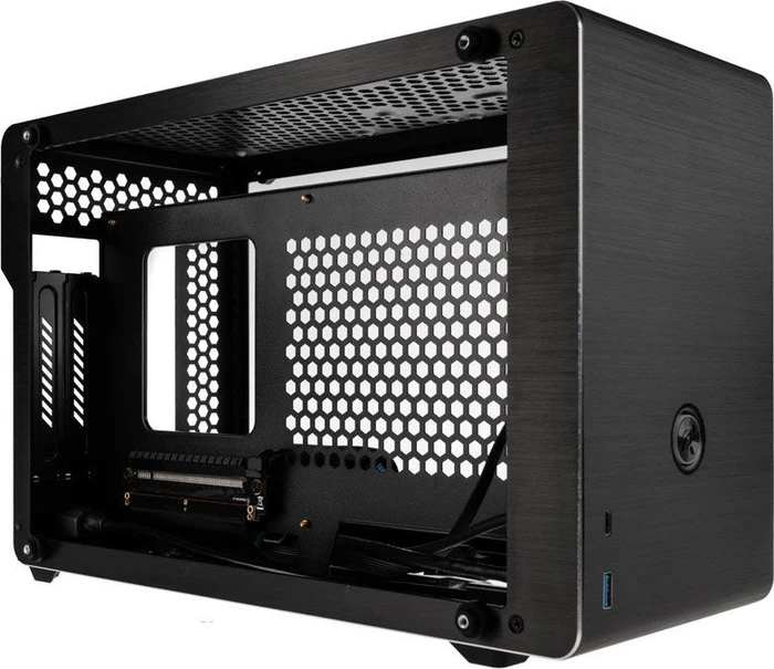Raijintek Ophion, schwarz, Glasfenster, Mini-ITX