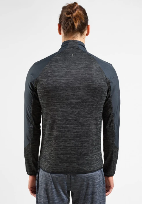Odlo The Run Easy Warm Hybrid Funktionsjacke schwarz (Herren)