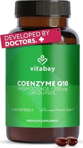 Vitabay Coenzym Q10 Ubiquinol 200mg Weichkapseln, 60 Stück