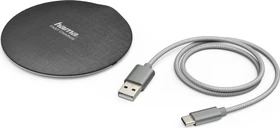 Hama kabelloses Ladegerät FC10 Metal schwarz