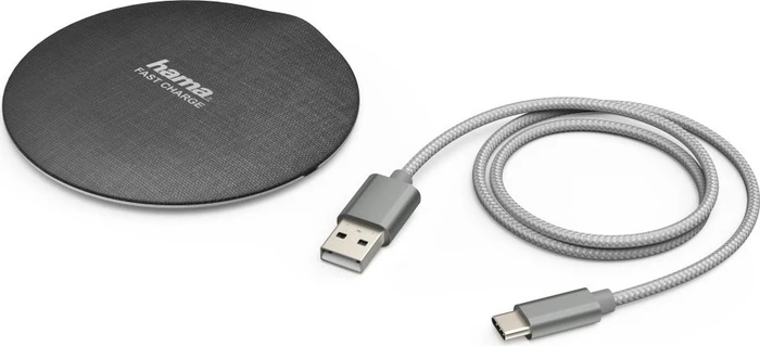 Hama kabelloses Ladegerät FC10 Metal schwarz