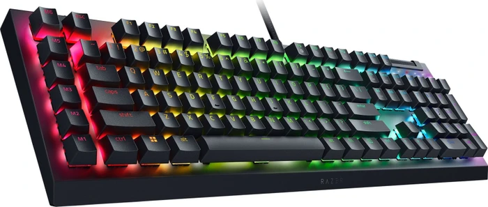 Razer BlackWidow V4 X, Razer GREEN Clicky Gen-3, USB, ND