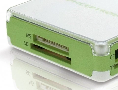 Conceptronic Design Stylish Multi All-in-One Multi-Slot-Cardreader, USB 2.0 Mini-B [Buchse]